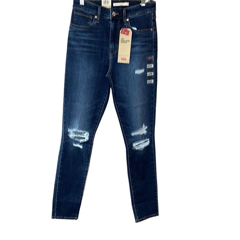 NWT Levis Women's 721 High Rise Skinny Jeans L30 in Blue Size 28x30 - Picture 1 of 8